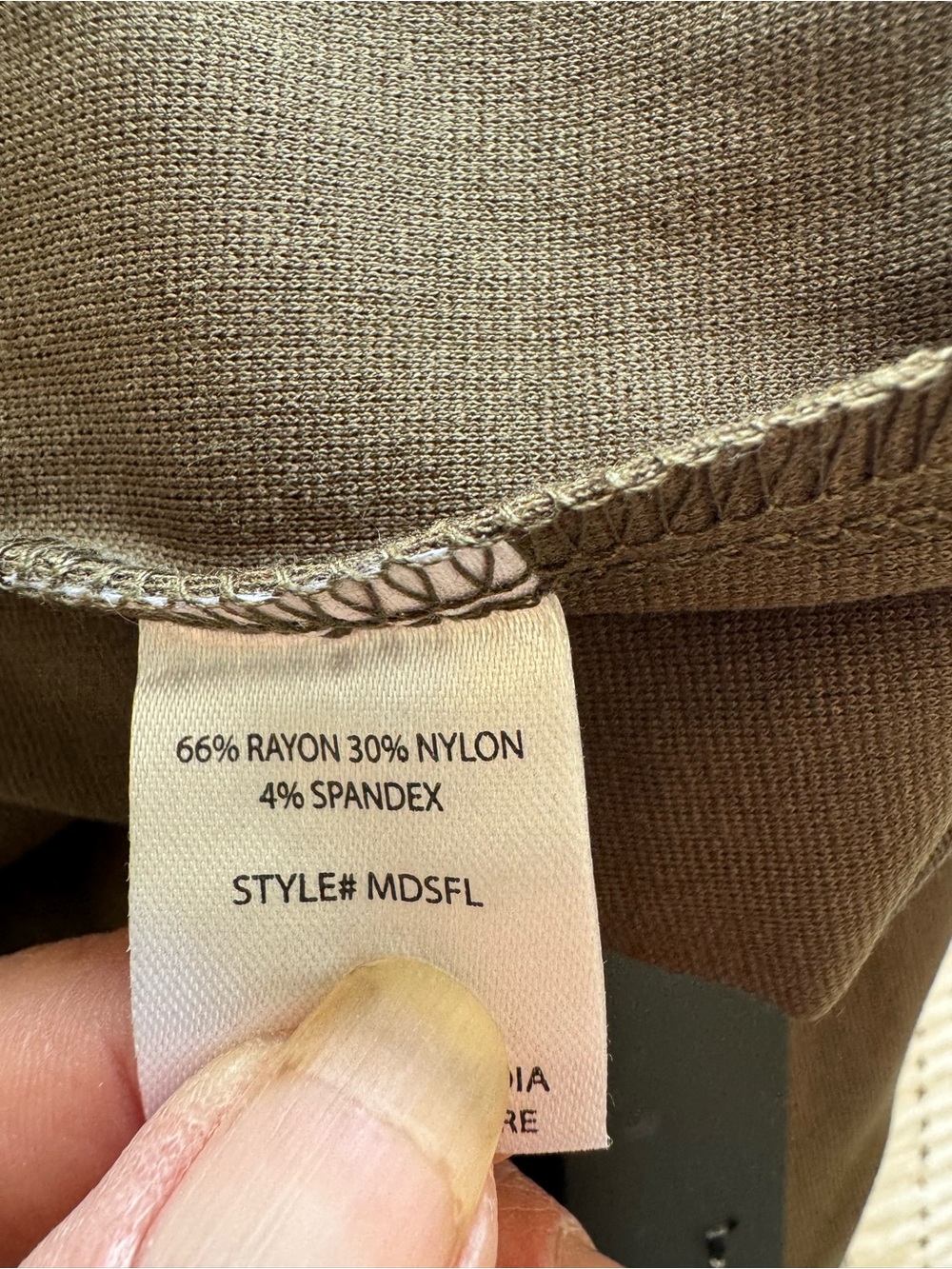 NWT Dear Scarlett Olive Flare Women’s Magic Pants - Picture 5 of 6